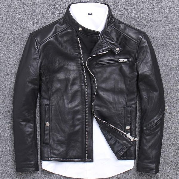 real genuine leather jacket men 100% sheepskin coat vintage short biker motorcycle jacket men chaqueta cuero hombre u-1808 j32001, Black
real genuine leather jacket men 100% sheepskin coat vintage short biker motorcycle jacket men chaqueta cuero hombre u-1808 j32001, Black