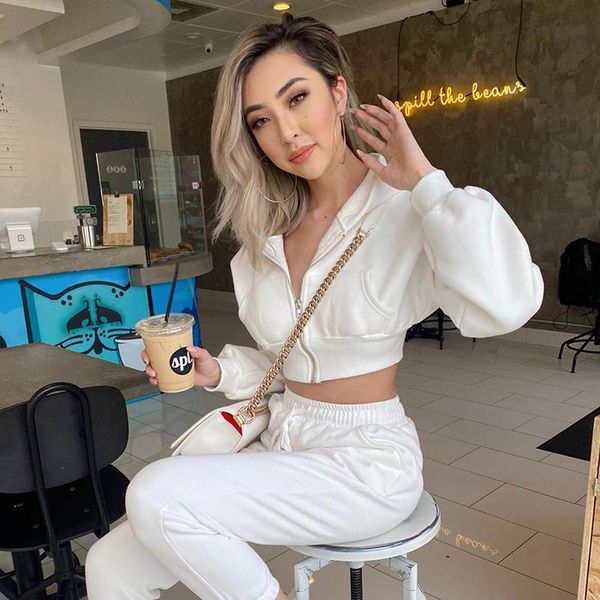 women's hoodies & sweatshirts women autumn fashion causal outfits solid color long-sleeves navel zipper open short hoodie with pockets, Black
women's hoodies & sweatshirts women autumn fashion causal outfits solid color long-sleeves navel zipper open short hoodie with pockets, Black