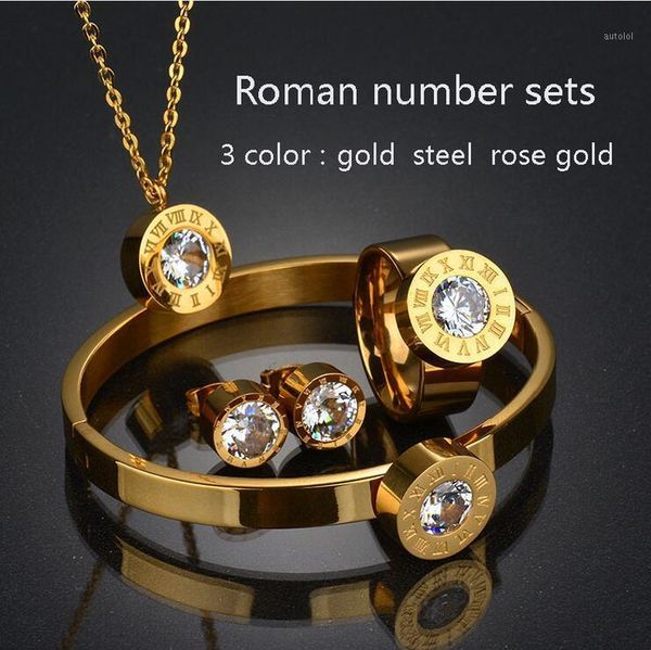 stainless steel dubai cz ring bracelet earrings necklace set rose gold color cz stone jewelry set for women1, Silver
stainless steel dubai cz ring bracelet earrings necklace set rose gold color cz stone jewelry set for women1, Silver
