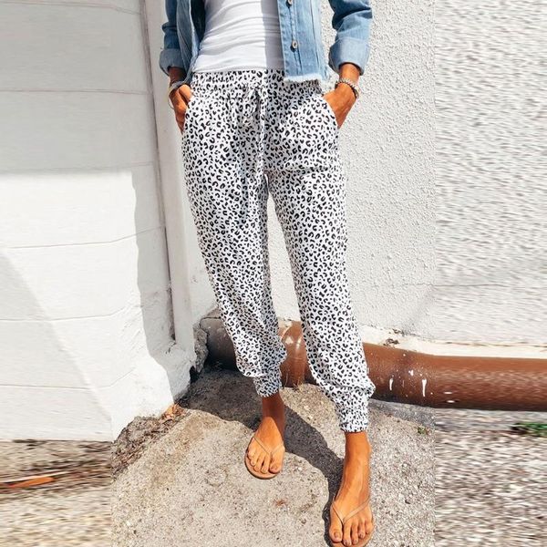 women's leggings arrival 2021 casual loose sport ladies leopard joggers pants trousers, Black
women's leggings arrival 2021 casual loose sport ladies leopard joggers pants trousers, Black