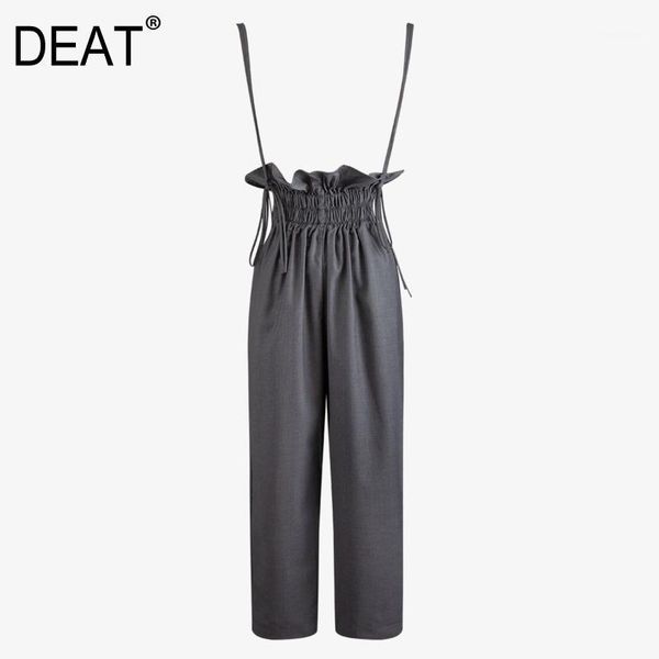 deat 2020 new summer and autumn fashion women clothes ruffles straps chain gray color full length pants 7a04901l1, Black;white
deat 2020 new summer and autumn fashion women clothes ruffles straps chain gray color full length pants 7a04901l1, Black;white