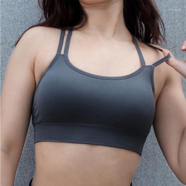 binand women solid sling wire sports bra workout breathable bandage quick dry halter high elastic push up yoga bras1, White;black
binand women solid sling wire sports bra workout breathable bandage quick dry halter high elastic push up yoga bras1, White;black