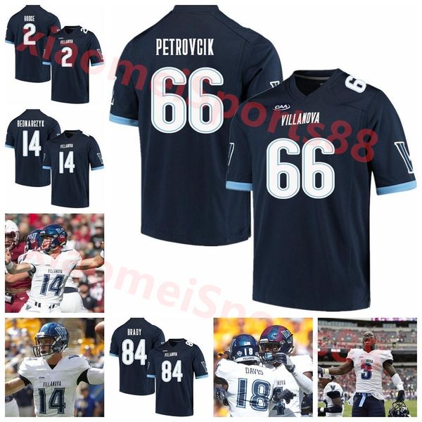 villanova wildcats ncaa football jerseys changa hodge jersey justin covington qadir ismail jalen jackson jarrett mcclenton custom stitche, Black
