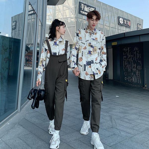 women's hoodies & sweatshirts lovers wear shirts and overalls couples clothes, Black
women's hoodies & sweatshirts lovers wear shirts and overalls couples clothes, Black