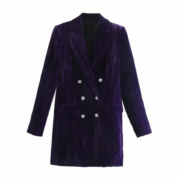 2021 new purple velvet blazer women fashion with shoulder pads long sleeve mini dress woman elegant office ladies dresses p7qi, Black;gray
2021 new purple velvet blazer women fashion with shoulder pads long sleeve mini dress woman elegant office ladies dresses p7qi, Black;gray