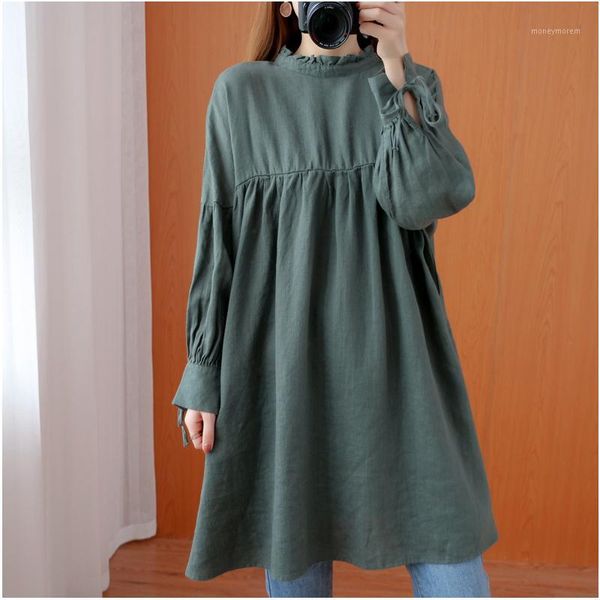 women's t-shirt aransue female spring autumn pure color shirt lace up casual midlle long tshirt linen 1, White
women's t-shirt aransue female spring autumn pure color shirt lace up casual midlle long tshirt linen 1, White