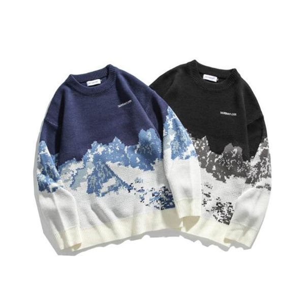 20 new snow mountain ins trend retro sweater men tide brand loose couple knit sweater 2 colors, Black
20 new snow mountain ins trend retro sweater men tide brand loose couple knit sweater 2 colors, Black