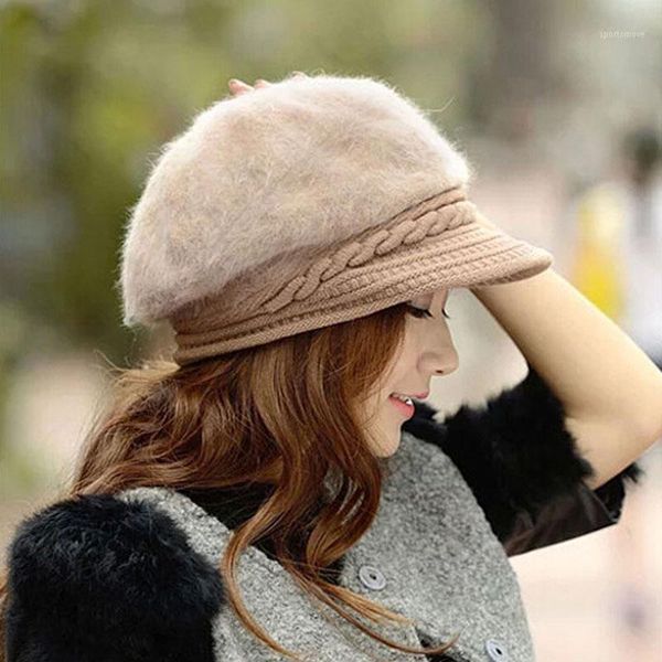 fashion winter women fur beret hat elegant ladies solid flat cap thicken warm earmuffs 2021 knitted wool beanie hat1, Blue;gray
fashion winter women fur beret hat elegant ladies solid flat cap thicken warm earmuffs 2021 knitted wool beanie hat1, Blue;gray