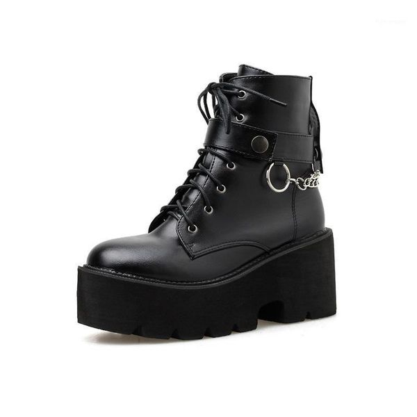 boots fashion zipper thick shoes woman high heel platform pu leather lace up women ankle girls female1, Black
boots fashion zipper thick shoes woman high heel platform pu leather lace up women ankle girls female1, Black