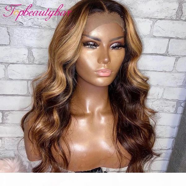 ombre highlight wig 13x6 lace front human hair wigs 180% brown honey blonde colored lace frontal wig brazilian remy wavy wigs, Black;brown
ombre highlight wig 13x6 lace front human hair wigs 180% brown honey blonde colored lace frontal wig brazilian remy wavy wigs, Black;brown