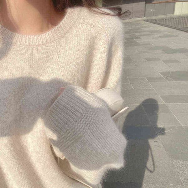 casual dresses autumn and winter 2022 round neck pullover raccoon cashmere sweater women's loose lazy wind bottomed top, Black;gray
casual dresses autumn and winter 2022 round neck pullover raccoon cashmere sweater women's loose lazy wind bottomed top, Black;gray