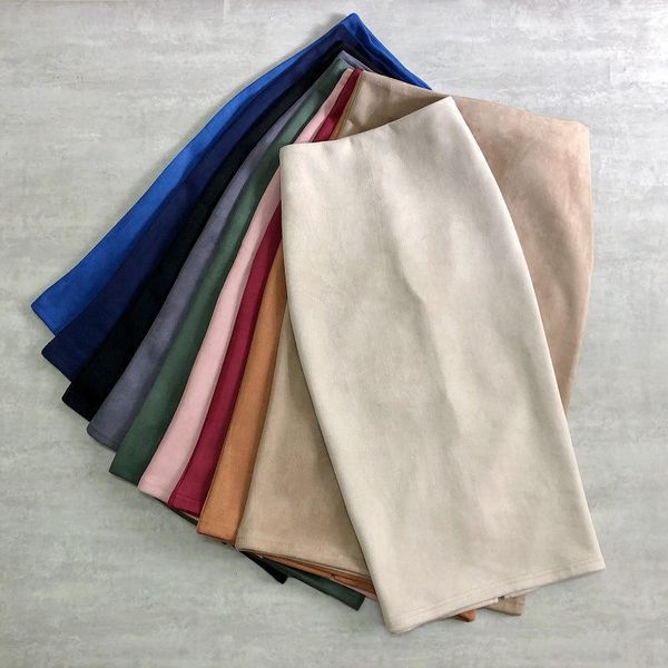 new autumn winter suede pu leather skirt women elegant faldas slim high waist pencil skirt female office ladies solid q3328 y1214, Black
new autumn winter suede pu leather skirt women elegant faldas slim high waist pencil skirt female office ladies solid q3328 y1214, Black