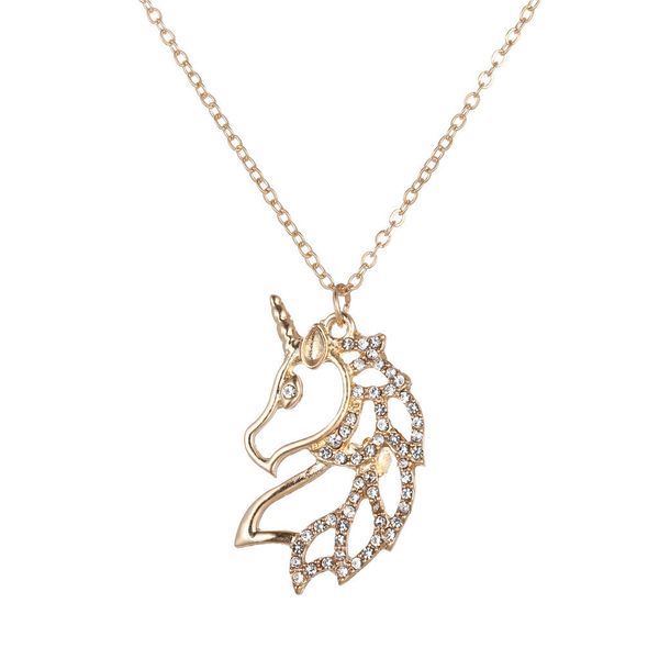 cute cartoon hollow pony set with diamond new unicorn necklace with rainbow horse drop pendant necklace with alloy clavicle pendant aaa30, Silver
cute cartoon hollow pony set with diamond new unicorn necklace with rainbow horse drop pendant necklace with alloy clavicle pendant aaa30, Silver