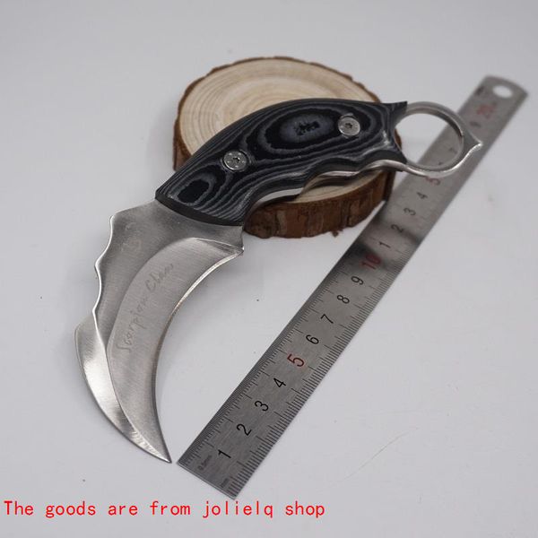 handle scorpion micarta knife outdoor sale claw 59-60hrc hardness camping survival knifes fixed blade hunting karambit knives qynf qon5
handle scorpion micarta knife outdoor sale claw 59-60hrc hardness camping survival knifes fixed blade hunting karambit knives qynf qon5