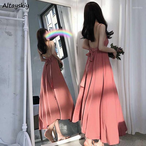 dress women a-line backless sling elastic waist bandage new long dresses slim thin elegant temperament stylish chic trendy1, Black;gray
dress women a-line backless sling elastic waist bandage new long dresses slim thin elegant temperament stylish chic trendy1, Black;gray