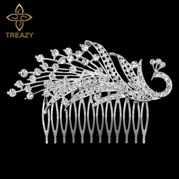 treazy fashion animal crystal wedding hair accessories silver plated peacock bridal hair combs hairpins for women jewelry, Golden;silver
treazy fashion animal crystal wedding hair accessories silver plated peacock bridal hair combs hairpins for women jewelry, Golden;silver