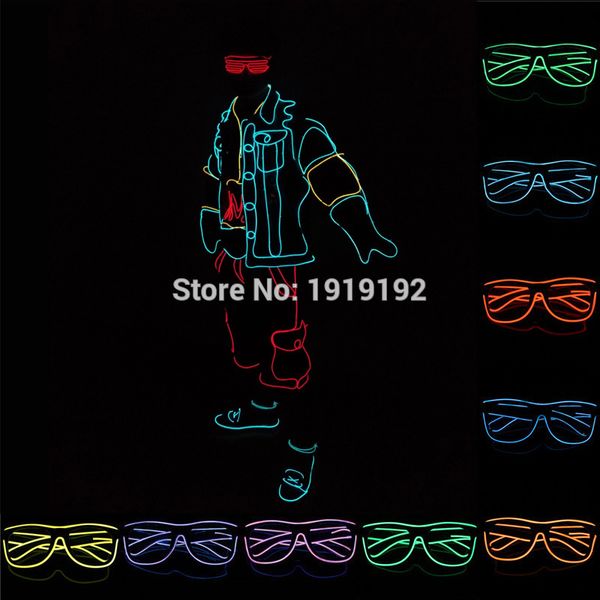 costume accessories 10 colors el glasses el wire fashion neon led light up glow sun glasses rave costume party decoration dj luminous sungla, Silver
costume accessories 10 colors el glasses el wire fashion neon led light up glow sun glasses rave costume party decoration dj luminous sungla, Silver