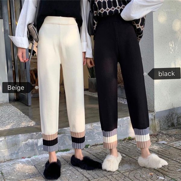 women's pants & capris knitted straight 2021 autumn winter women's casual harem loose grandma drape radish striped1, Black;white
women's pants & capris knitted straight 2021 autumn winter women's casual harem loose grandma drape radish striped1, Black;white