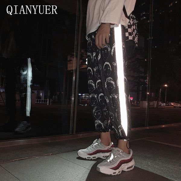 women pants gothic reflective hip-hop printed pants plue size loose high waist nine points harlan pants summer fashion new 201118, Black;white
women pants gothic reflective hip-hop printed pants plue size loose high waist nine points harlan pants summer fashion new 201118, Black;white
