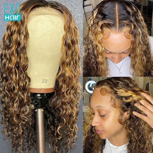 highlight honey blonde ombre colored 13x4 lace front human hair wigs for women brazilian remy curly human hair wig prepluc 180%, Black;brown
highlight honey blonde ombre colored 13x4 lace front human hair wigs for women brazilian remy curly human hair wig prepluc 180%, Black;brown