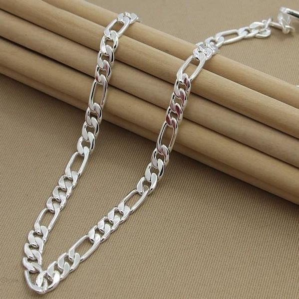 8mm 20'' 50cm men's necklaces silver 925 jewelry figaro chain necklace jewelry for women men n187
8mm 20'' 50cm men's necklaces silver 925 jewelry figaro chain necklace jewelry for women men n187