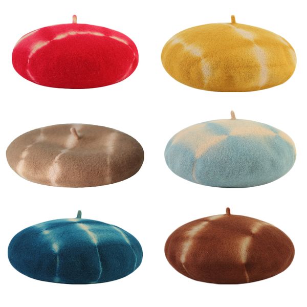 berets woman wool winter beret female tie dye cap autumn french flat hat tie-dyed women boina wholesales, Blue;gray
berets woman wool winter beret female tie dye cap autumn french flat hat tie-dyed women boina wholesales, Blue;gray
