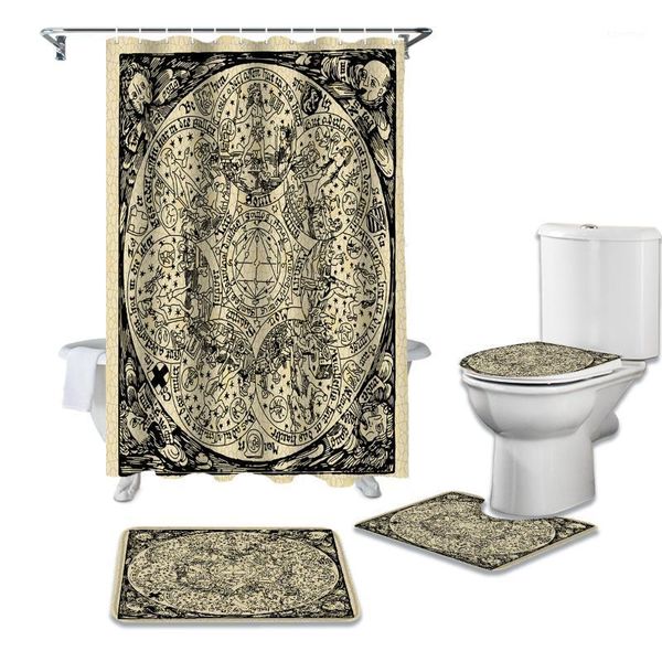 retro kraft paper printed astrology shower curtain sets non-slip rugs toilet lid cover and bath mat waterproof bathroom curtains1
retro kraft paper printed astrology shower curtain sets non-slip rugs toilet lid cover and bath mat waterproof bathroom curtains1
