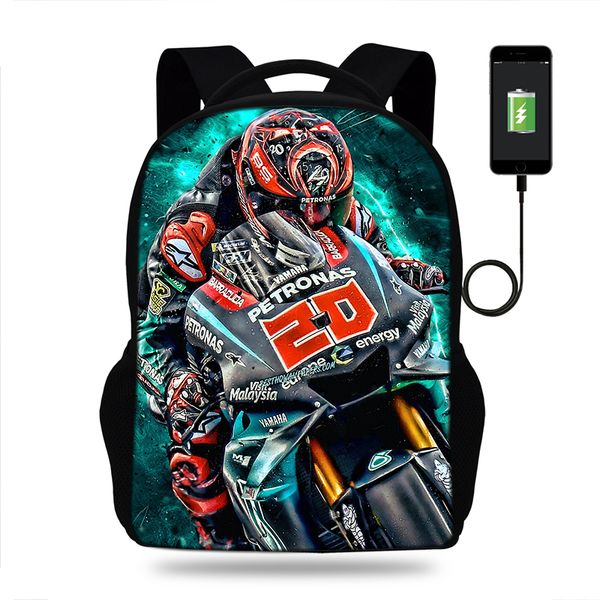 17inch fabio quartararo with signature backpack usb charge mens backpack for teenagers girls school bag mochila lj201225
17inch fabio quartararo with signature backpack usb charge mens backpack for teenagers girls school bag mochila lj201225