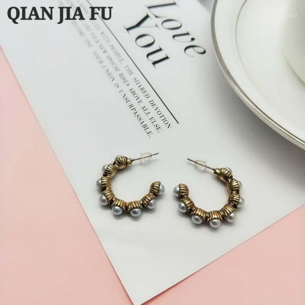 cute women earrings burnished gold color plating good quality simulated-pearl hoop earrings1, Golden;silver
cute women earrings burnished gold color plating good quality simulated-pearl hoop earrings1, Golden;silver