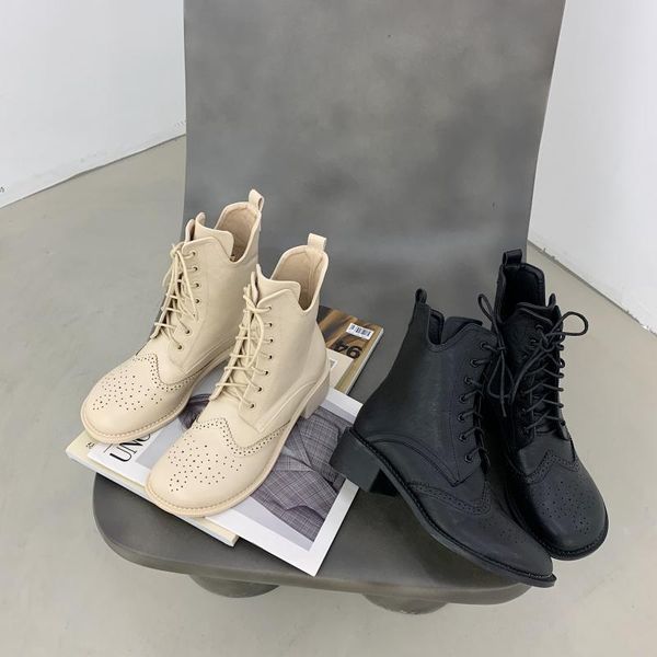 women's leather boots round toe booties woman 2020 low heel boots-women autumn shoes winter footwear mid-calf rubber, Black
women's leather boots round toe booties woman 2020 low heel boots-women autumn shoes winter footwear mid-calf rubber, Black