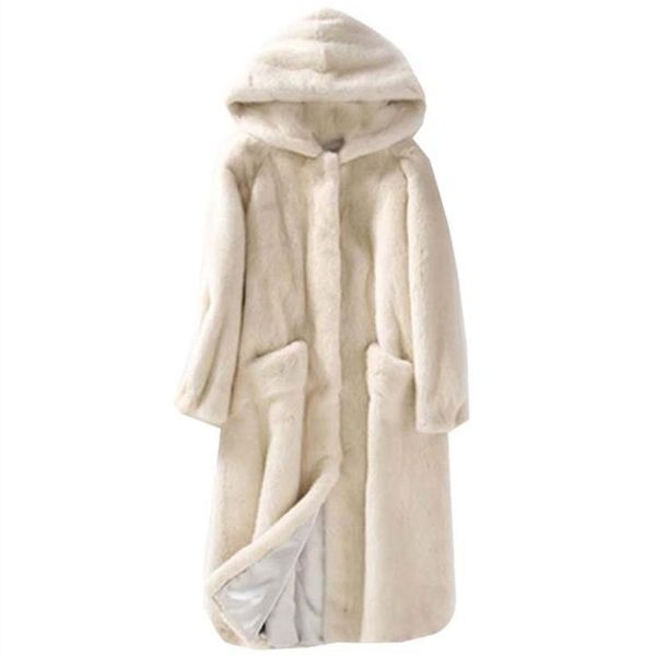women's fur & faux 2021 autumn and winter plus size hooded jacket long over the knee all-in-one coat fashion pockets, Black
women's fur & faux 2021 autumn and winter plus size hooded jacket long over the knee all-in-one coat fashion pockets, Black