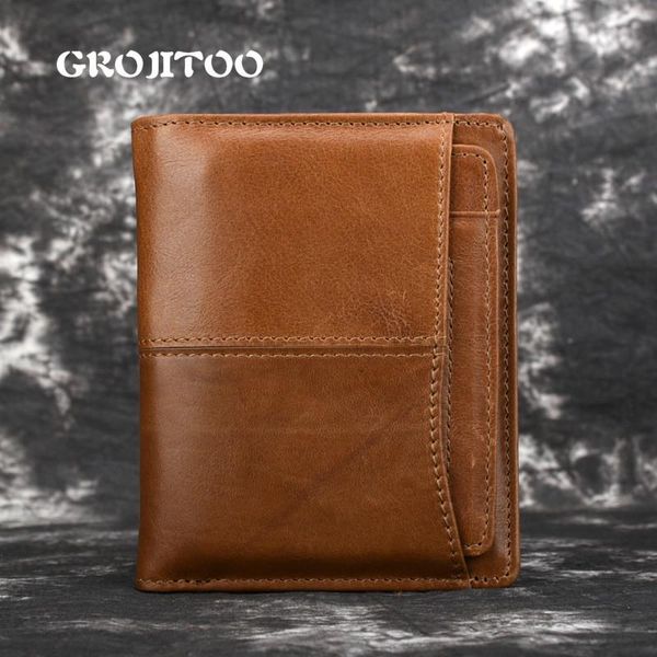 wallets grojitoo wax leather genuine men's wallet casual multi-card short, Red;black
wallets grojitoo wax leather genuine men's wallet casual multi-card short, Red;black