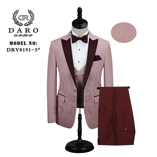 daro men suit bridegroom wedding tuxedo new style blazer pattern jacket vest pant 3 piece slim fit white gold blue wine party 201123, White;black
daro men suit bridegroom wedding tuxedo new style blazer pattern jacket vest pant 3 piece slim fit white gold blue wine party 201123, White;black