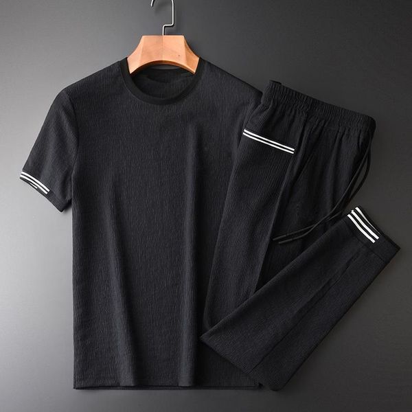men's tracksuits summer mens sets (t-shirt+pants) luxury wrinkle fabric casual sports man plus size 3xl 4xl elastic waist, Gray
men's tracksuits summer mens sets (t-shirt+pants) luxury wrinkle fabric casual sports man plus size 3xl 4xl elastic waist, Gray