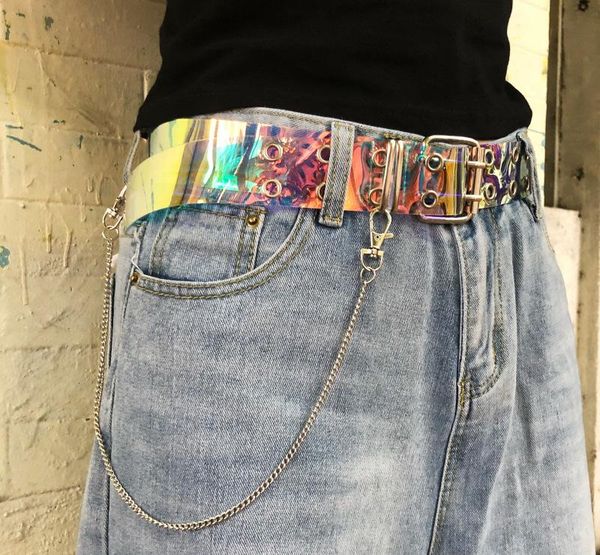 2020 fashion clear grommet chain belt for women female heart designer punk transparent plastic pvc waist belts trouser jeans, Black;brown
2020 fashion clear grommet chain belt for women female heart designer punk transparent plastic pvc waist belts trouser jeans, Black;brown
