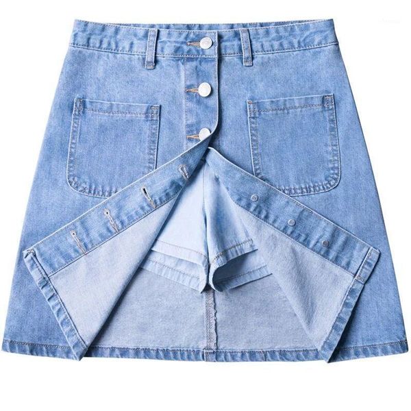 high-waist a- line denim skirt women's spring and summer new korean-style anti-exposure skirt all-match slim-fit pants1, Black
high-waist a- line denim skirt women's spring and summer new korean-style anti-exposure skirt all-match slim-fit pants1, Black