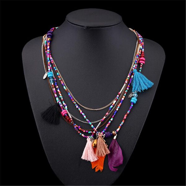 chokers multi-color feather necklaces & pendants beads chain statement necklace women collares ethnic jewelry for personalised gifts, Golden;silver
chokers multi-color feather necklaces & pendants beads chain statement necklace women collares ethnic jewelry for personalised gifts, Golden;silver