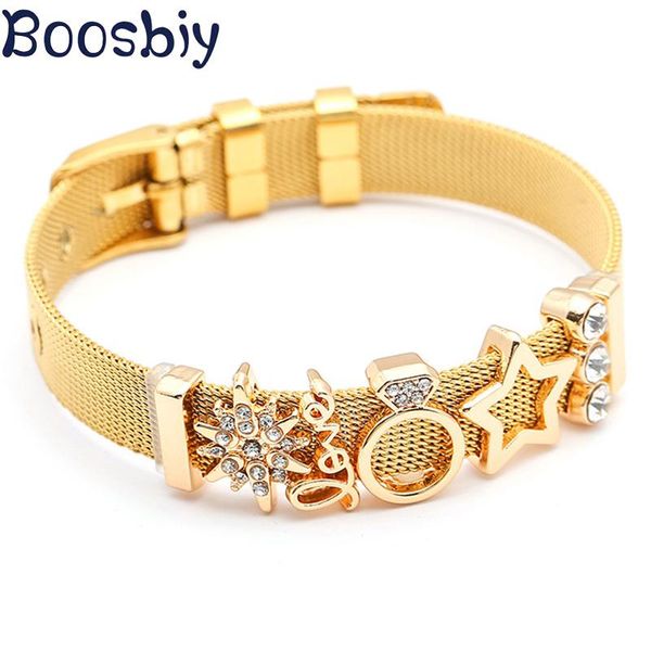 boosbiy european style brand bracelet stainless steel mesh charm bracelets set for women diy jewelry dropshipping, Black
boosbiy european style brand bracelet stainless steel mesh charm bracelets set for women diy jewelry dropshipping, Black