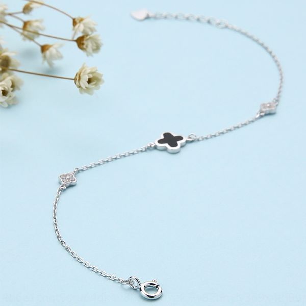 925 sterling with japanese and korean style anti allergy tetrafolium 925 sterling silver bracelet with japanese and korean style anti allerg, Golden;silver
925 sterling with japanese and korean style anti allergy tetrafolium 925 sterling silver bracelet with japanese and korean style anti allerg, Golden;silver