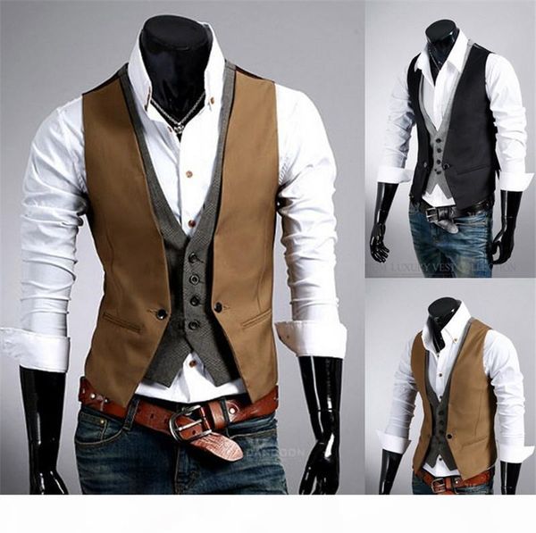 мода мужские жилеты решетка фальшивый два тонких жилет вершина blazer жилет жилет повседневная без рукавов жилет мужской костюм, Black;white
мода мужские жилеты решетка фальшивый два тонких жилет вершина blazer жилет жилет повседневная без рукавов жилет мужской костюм, Black;white