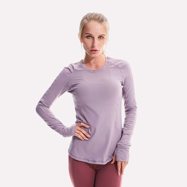 women's a b c d e t-shirt long high sleeve elastic yoga suit with thumb hole, Gray
women's a b c d e t-shirt long high sleeve elastic yoga suit with thumb hole, Gray