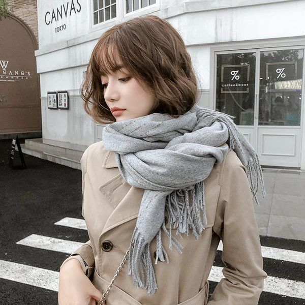 autumn and winter 2020 new imitation cashmere line striped scarf women's pillow to keep warm, Blue;gray
autumn and winter 2020 new imitation cashmere line striped scarf women's pillow to keep warm, Blue;gray