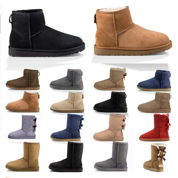 2020 designer women boots snow winter boots australian satin boot ankle booties fur leather outdoors shoes size 36-41, Black
2020 designer women boots snow winter boots australian satin boot ankle booties fur leather outdoors shoes size 36-41, Black