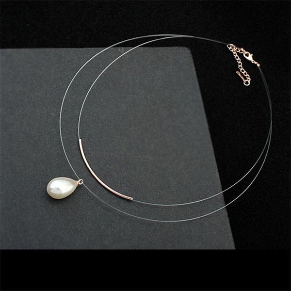 transparent invisible line double layer simulated pearl choker necklace women bijoux 2020 new fashion jewelry wholesale, Golden;silver
transparent invisible line double layer simulated pearl choker necklace women bijoux 2020 new fashion jewelry wholesale, Golden;silver