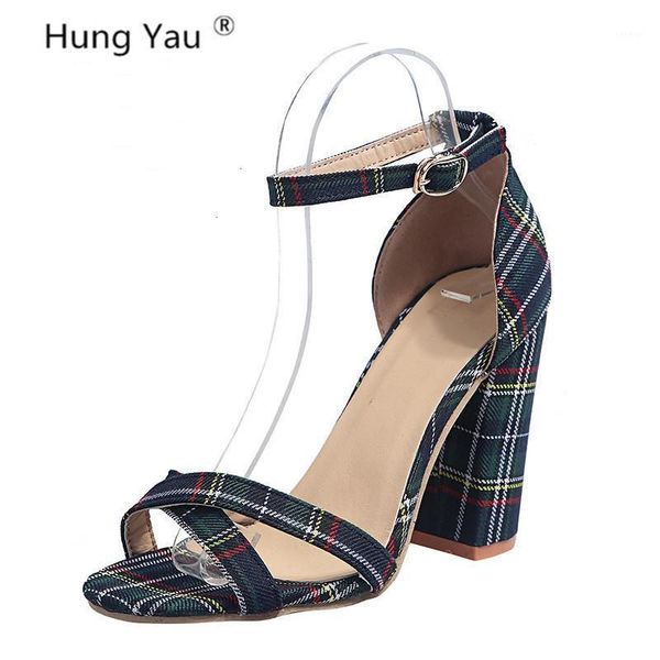 women sandals canvas pumps super high heels summer square heel grid striped lady sandals open peep toe shoes plus size 35-431, Black
women sandals canvas pumps super high heels summer square heel grid striped lady sandals open peep toe shoes plus size 35-431, Black