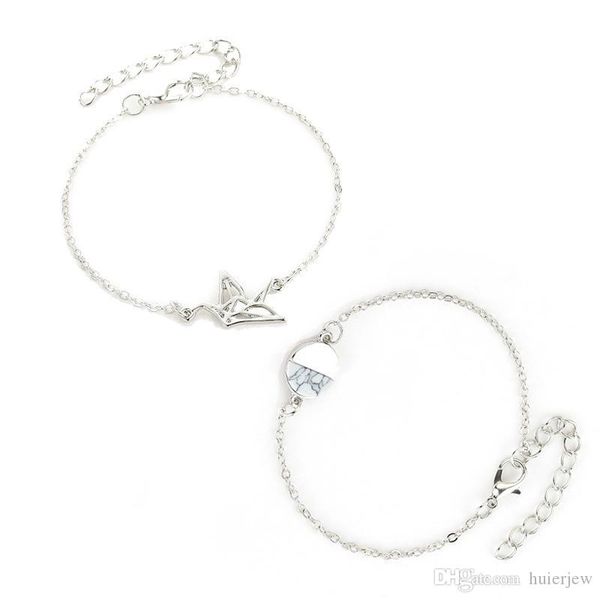 pretty peace pigeon bracelet crack stone novel bracelet set for women jewelry personality white beaded geometric bracelets, Golden;silver
pretty peace pigeon bracelet crack stone novel bracelet set for women jewelry personality white beaded geometric bracelets, Golden;silver