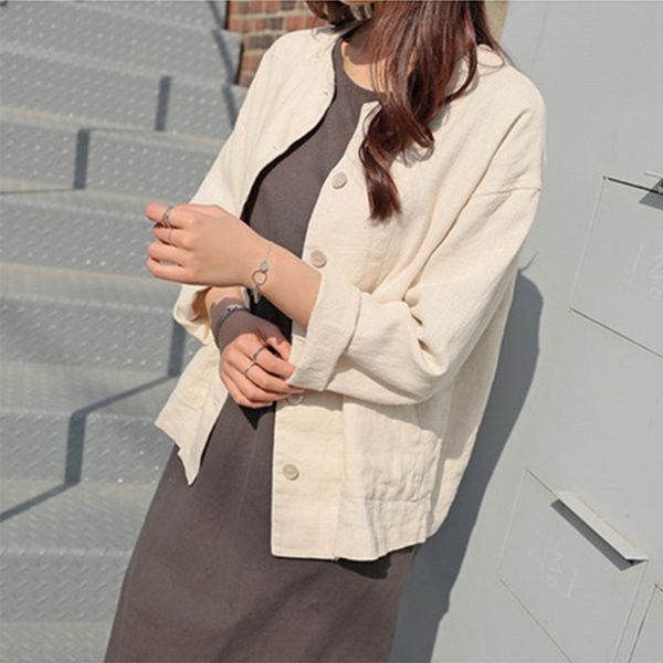 2021 new autumn will see female jacket fashion pockets outerwear short cotton linen jk8109 0hg7, Black;brown
2021 new autumn will see female jacket fashion pockets outerwear short cotton linen jk8109 0hg7, Black;brown