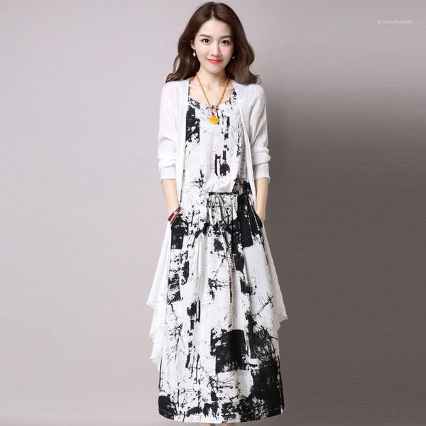 summer women printed cotton linen dress+long shirt 2017 new outwear long shirt and ankle-length dress suits sets, Gray
summer women printed cotton linen dress+long shirt 2017 new outwear long shirt and ankle-length dress suits sets, Gray