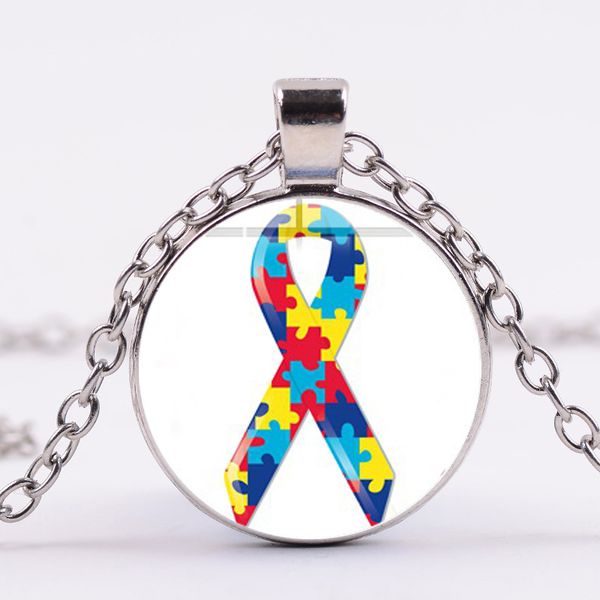 fun puzzle piece autism awareness necklace mix color jigsaw puzzle ribbon pendant support love jewelry friend family gift, Silver
fun puzzle piece autism awareness necklace mix color jigsaw puzzle ribbon pendant support love jewelry friend family gift, Silver