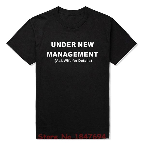 sport new summer style under new management ask wife for details t-shirt funny just married gift t shirt men casual short sleeve
sport new summer style under new management ask wife for details t-shirt funny just married gift t shirt men casual short sleeve
